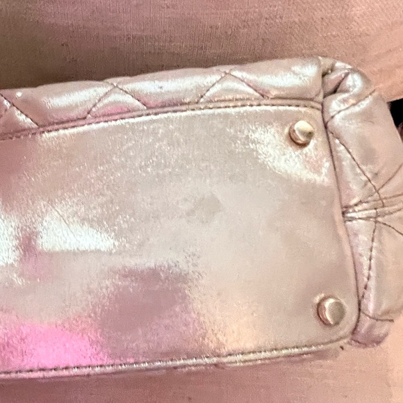 kate Spade Gold Coast Georgina Quilted Handbag Chain Link Straps -authentic - Picture 8 of 10